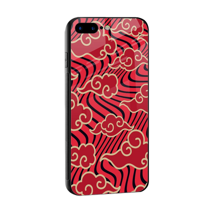 Vermilion Anime sleek iphone 8 plus cover with tempered glass back and TPU edges