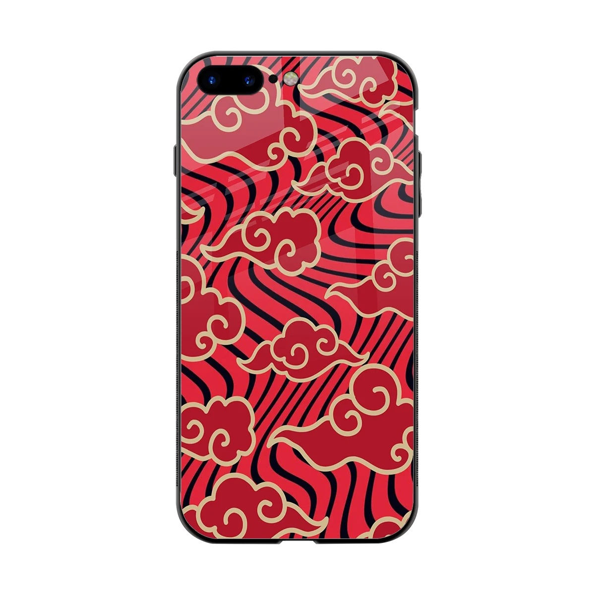 Vermilion Anime back phone cover | glass case for iphone 8 plus