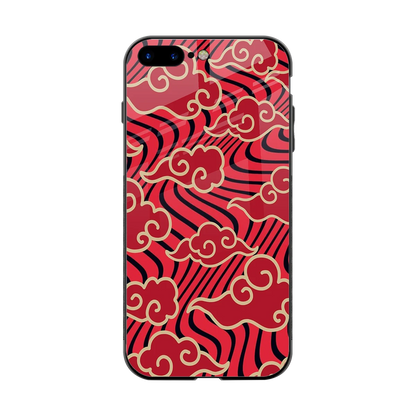 Vermilion Anime back phone cover | glass case for iphone 8 plus