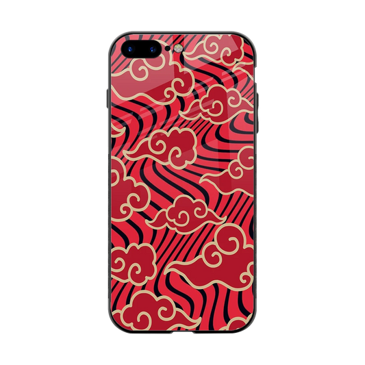 Vermilion Anime back phone cover | glass case for iphone 8 plus
