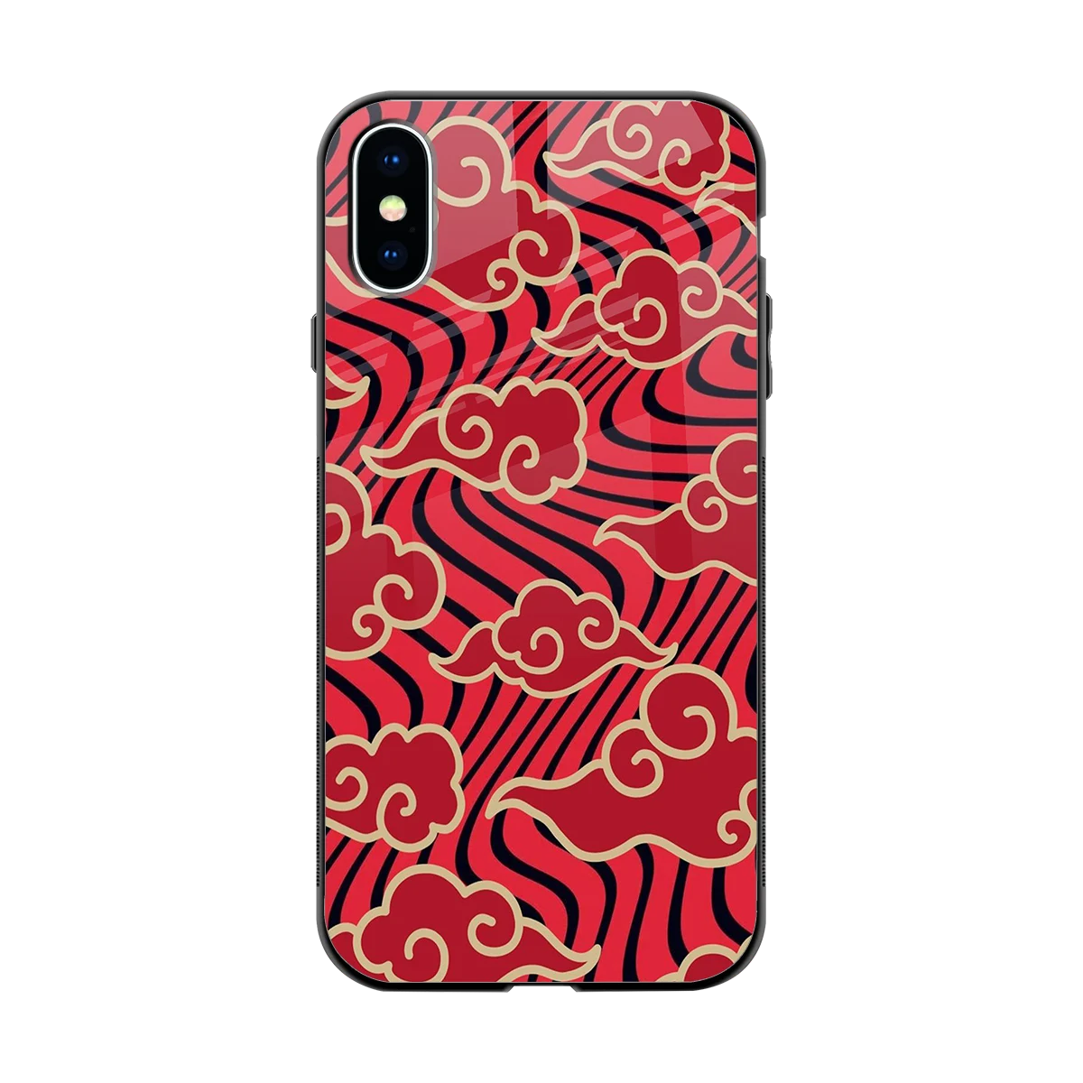 Vermilion Anime back phone cover | glass case for iphone xs