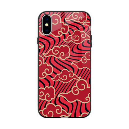 Vermilion Anime back phone cover | glass case for iphone xs