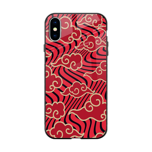 Vermilion Anime back phone cover | glass case for iphone xs