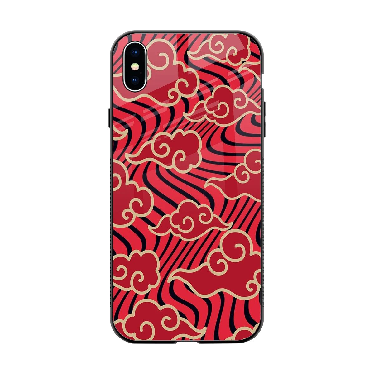 Vermilion Anime back phone cover | glass case for iphone xs max