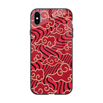 Vermilion Anime back phone cover | glass case for iphone xs max