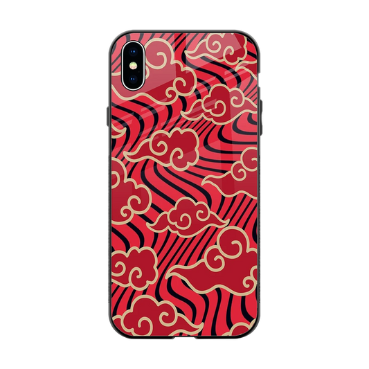 Vermilion Anime back phone cover | glass case for iphone xs max