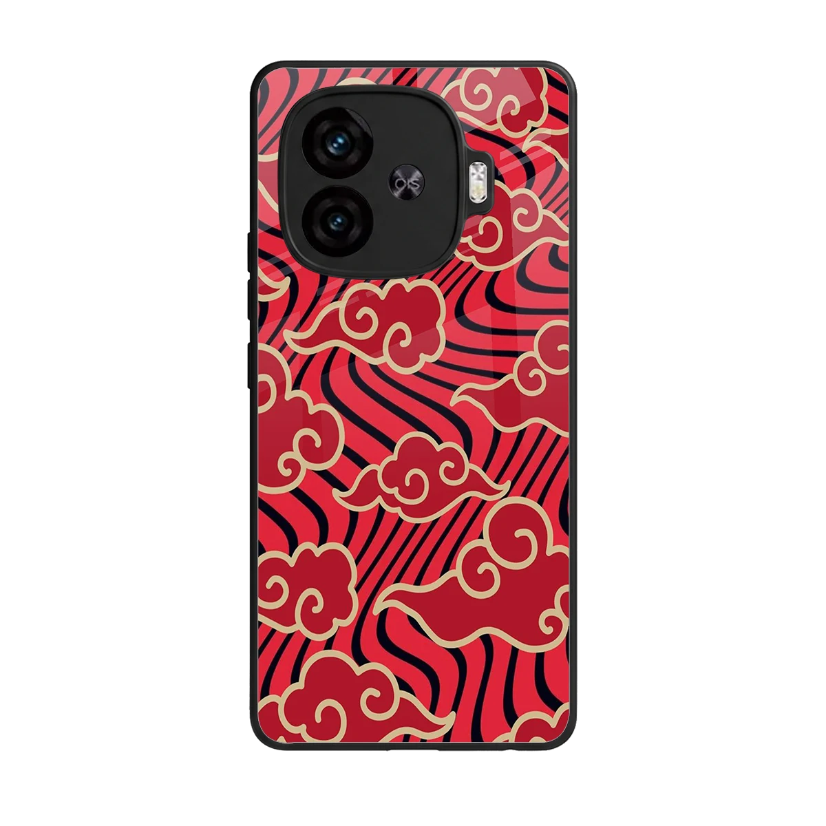 Vermilion Anime back phone cover | glass case for iqoo neo 10r 5g