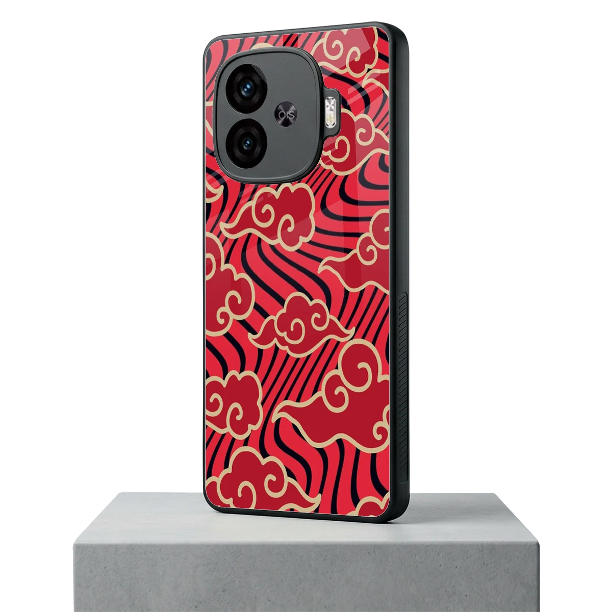 Vermilion Anime iqoo neo 10r 5g mobile cover | shockproof glass phone case