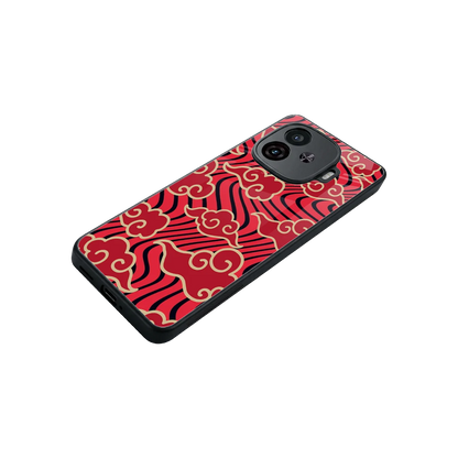 Vermilion Anime stylish phone case for iqoo neo 10r 5g | glossy glass and slim fit