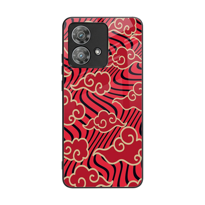 Vermilion Anime back phone cover | glass case for motorola edge 40 neo 5g