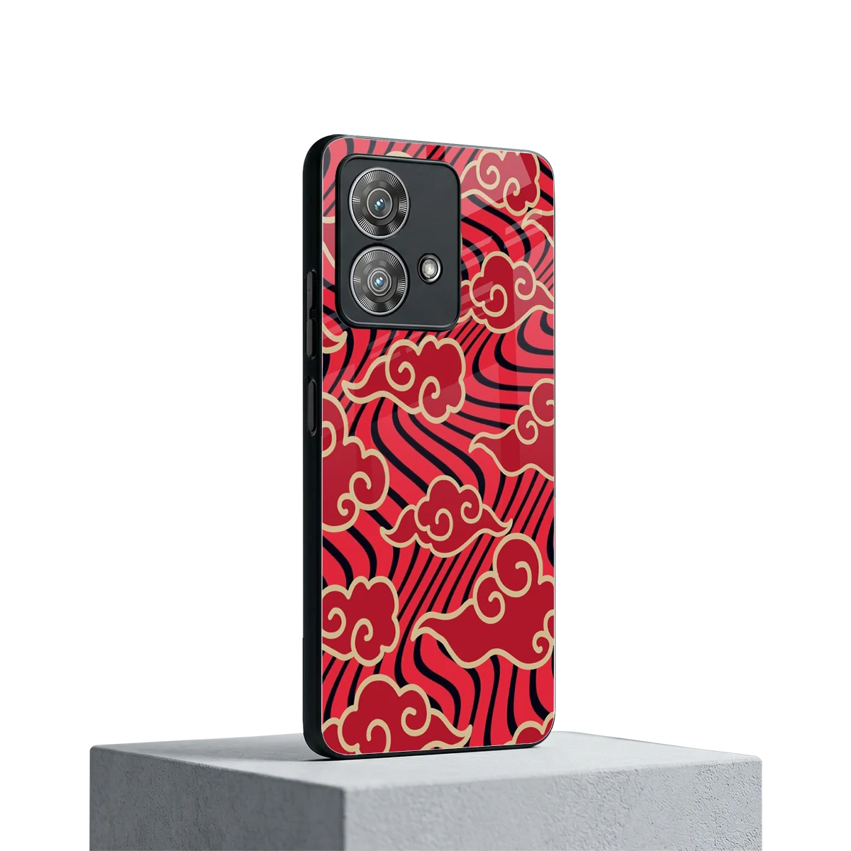 Vermilion Anime motorola edge 40 neo 5g mobile cover | shockproof glass phone case