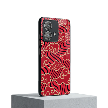 Vermilion Anime motorola edge 40 neo 5g mobile cover | shockproof glass phone case