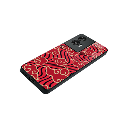 Vermilion Anime stylish phone case for motorola edge 50 fusion | glossy glass and slim fit
