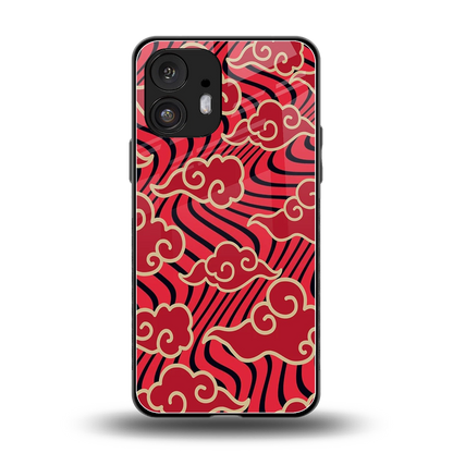 Vermilion Anime back phone cover | glass case for nothing phone 2