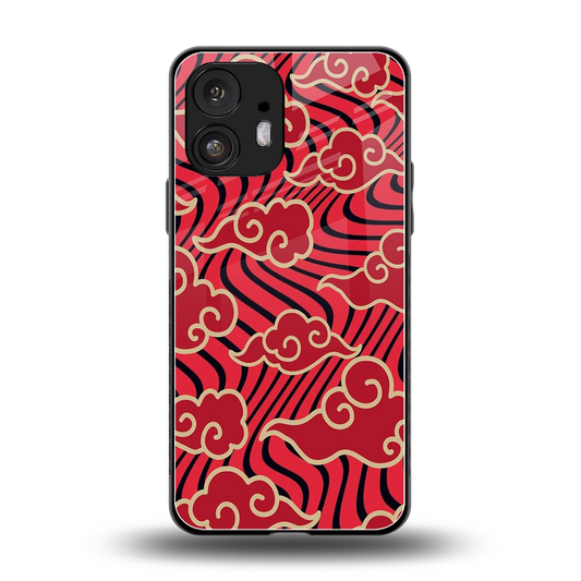 Vermilion Anime back phone cover | glass case for nothing phone 2