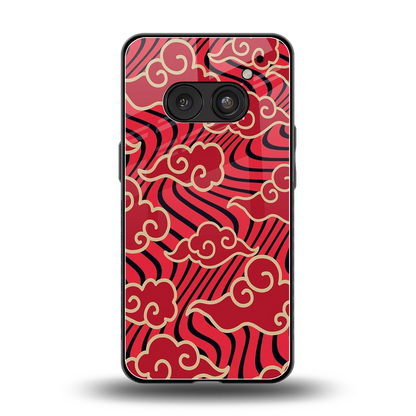 Vermilion Anime back phone cover | glass case for nothing phone 2a plus