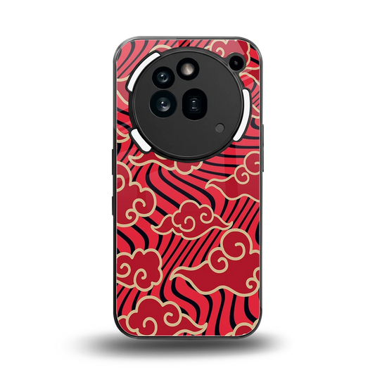 Vermilion Anime back phone cover | glass case for nothing phone 3a pro