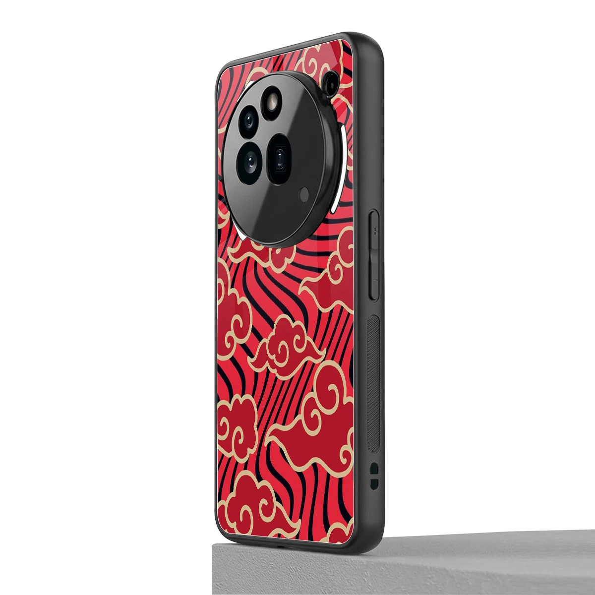 Vermilion Anime nothing phone 3a pro mobile cover | shockproof glass phone case