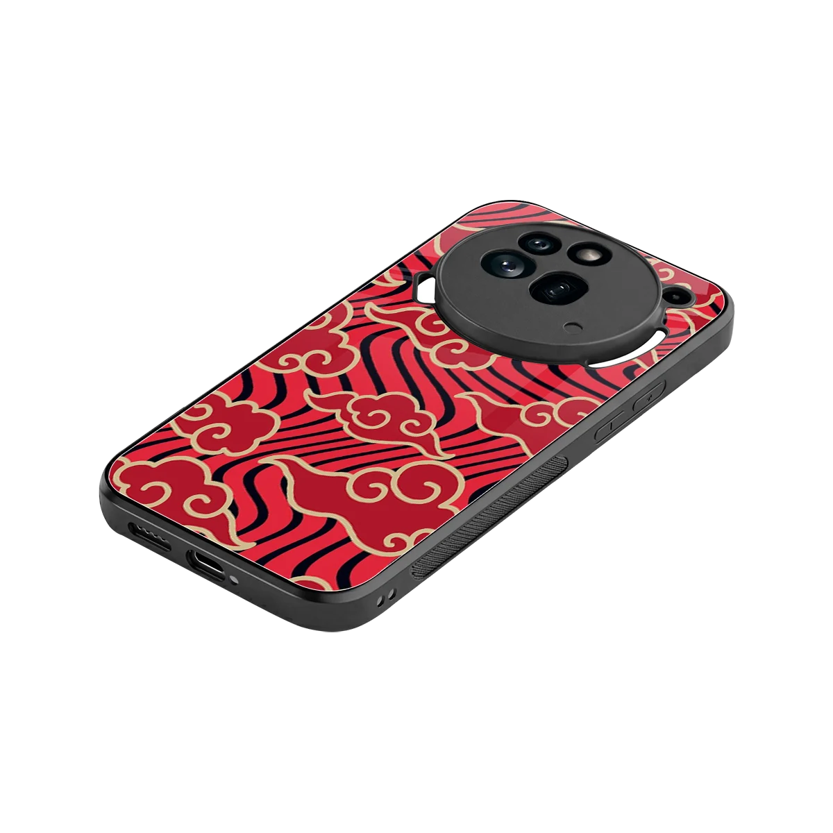 Vermilion Anime stylish phone case for nothing phone 3a pro | glossy glass and slim fit