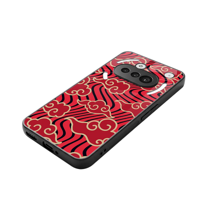 Vermilion Anime stylish phone case for nothing phone 3a | glossy glass and slim fit