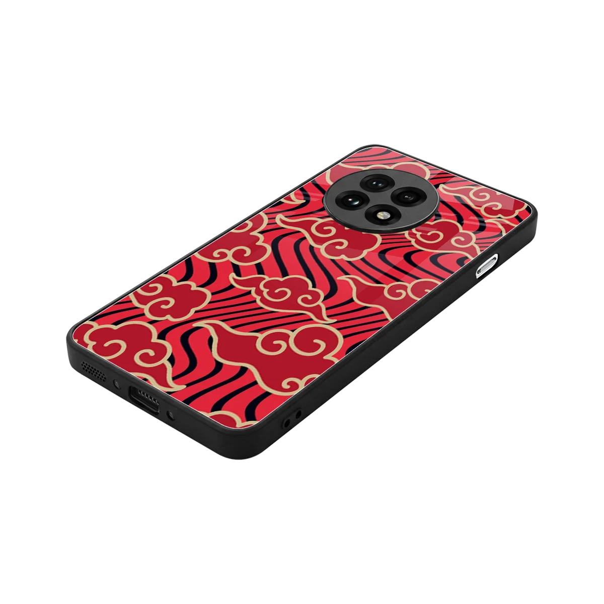 Vermilion Anime stylish phone case for oneplus 13r | glossy glass and slim fit