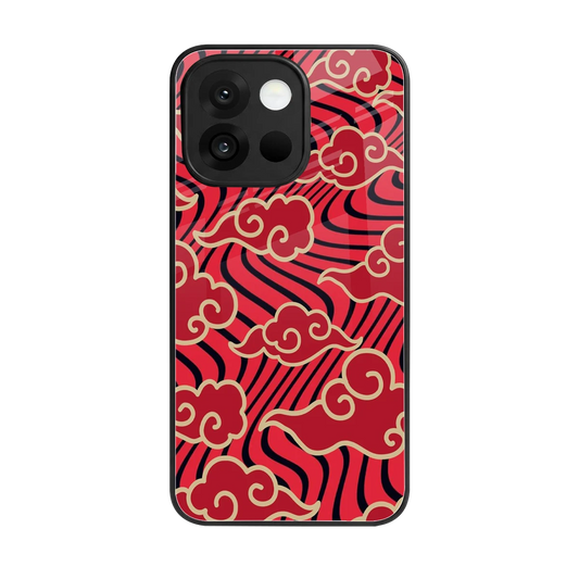 Vermilion Anime back phone cover | glass case for oneplus 13s