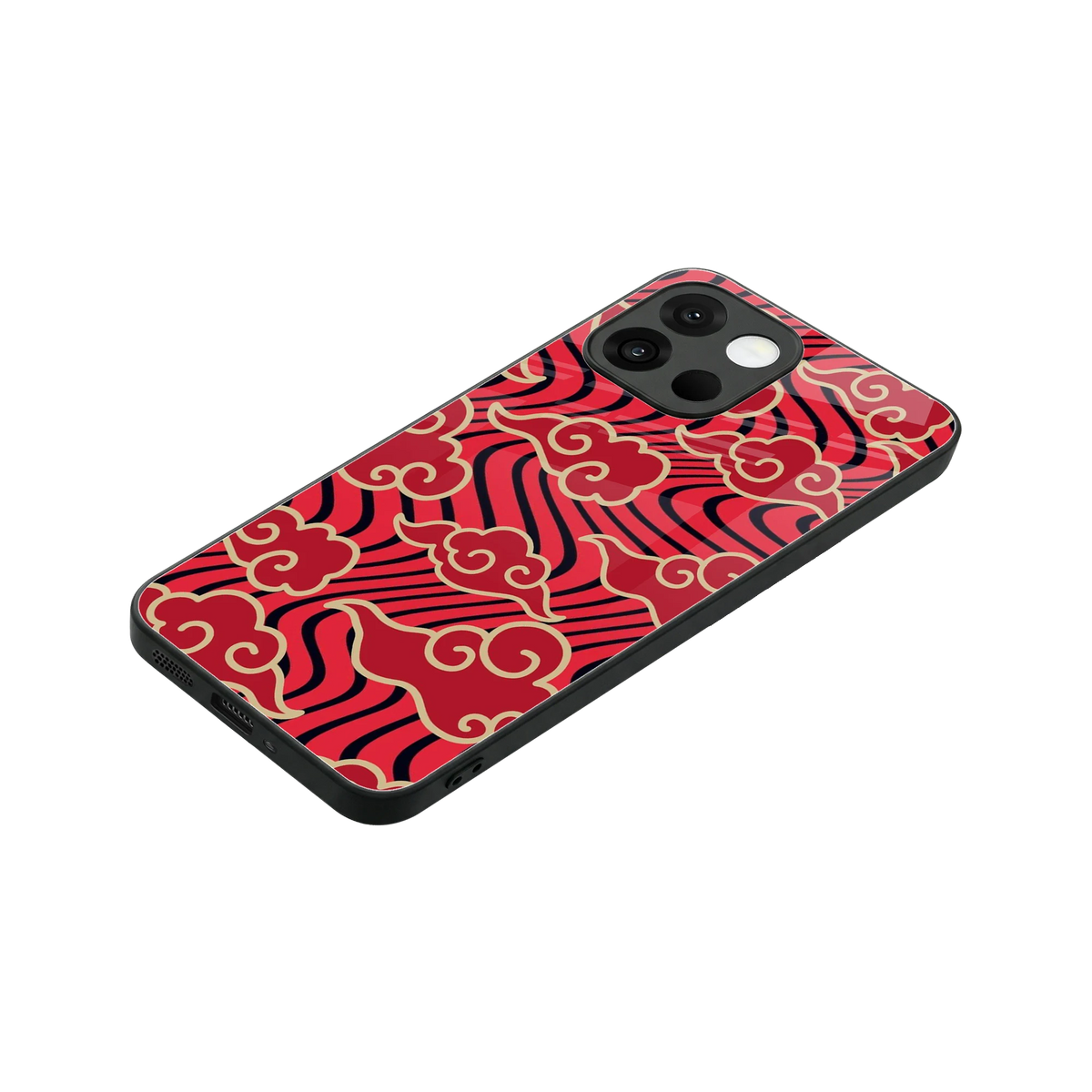 Vermilion Anime stylish phone case for oneplus 13s | glossy glass and slim fit