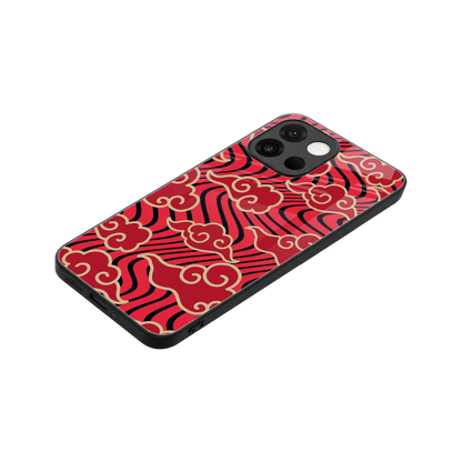 Vermilion Anime stylish phone case for oneplus 13s | glossy glass and slim fit