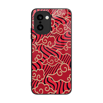 Vermilion Anime back phone cover | glass case for oneplus 15r