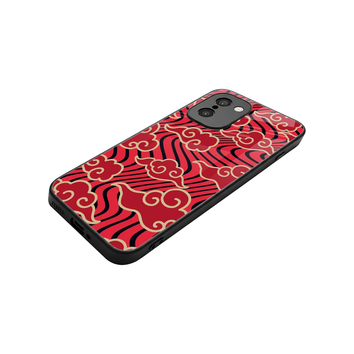 Vermilion Anime stylish phone case for oneplus 15r | glossy glass and slim fit