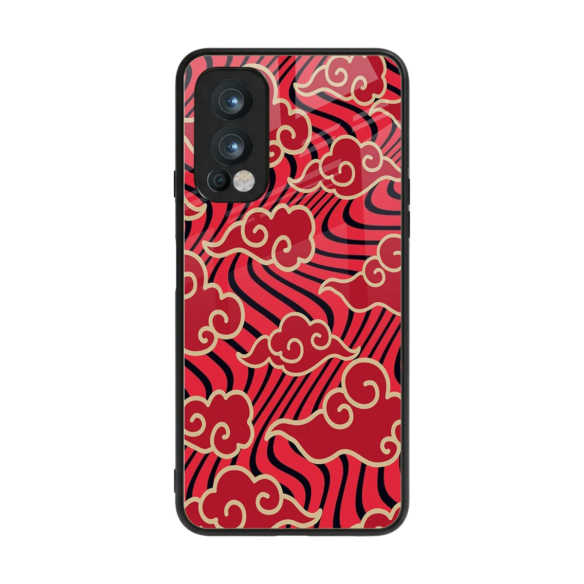 Vermilion Anime back phone cover | glass case for oneplus nord 2