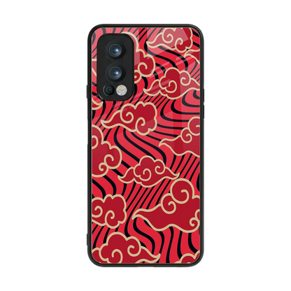 Vermilion Anime back phone cover | glass case for oneplus nord 2