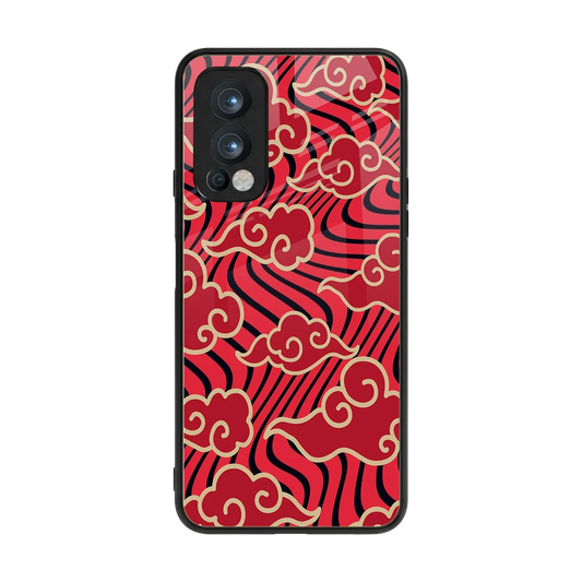 Vermilion Anime back phone cover | glass case for oneplus nord 2