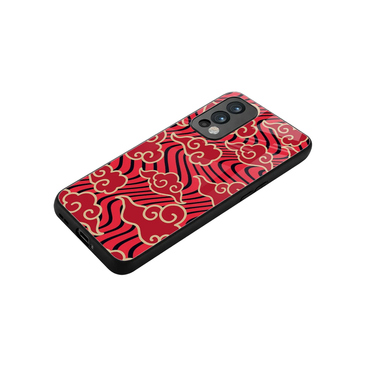 Vermilion Anime stylish phone case for oneplus nord 2 | glossy glass and slim fit