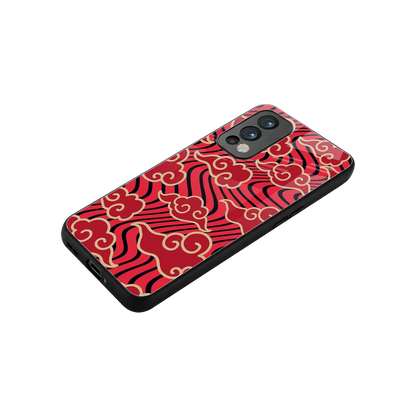 Vermilion Anime stylish phone case for oneplus nord 2 | glossy glass and slim fit