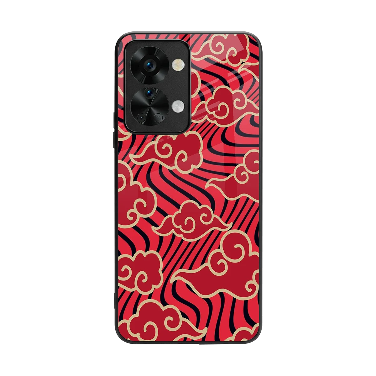 Vermilion Anime back phone cover | glass case for oneplus nord 2t