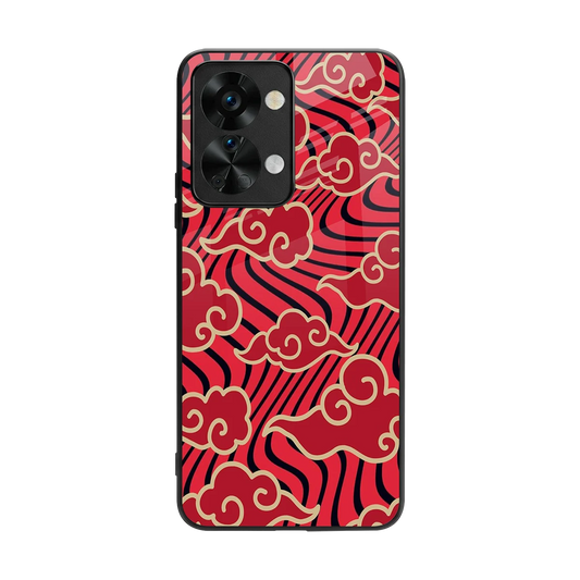 Vermilion Anime back phone cover | glass case for oneplus nord 2t