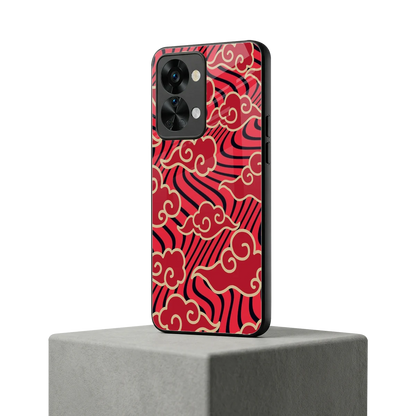 Vermilion Anime oneplus nord 2t mobile cover | shockproof glass phone case