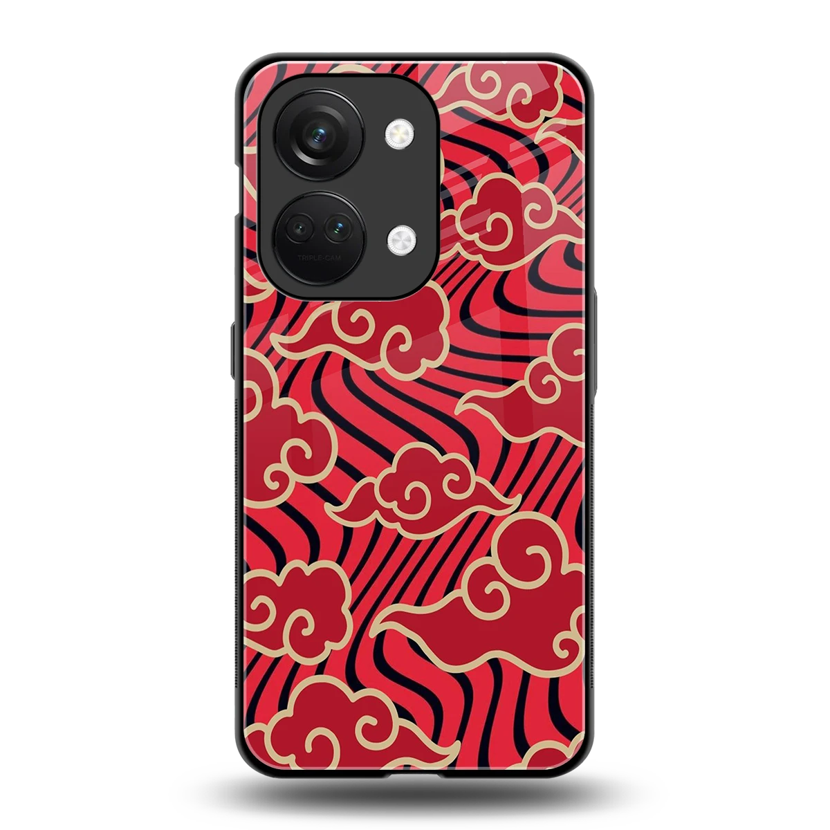 Vermilion Anime back phone cover | glass case for oneplus nord 3