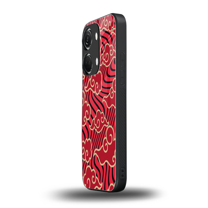 Vermilion Anime oneplus nord 3 mobile cover | shockproof glass phone case