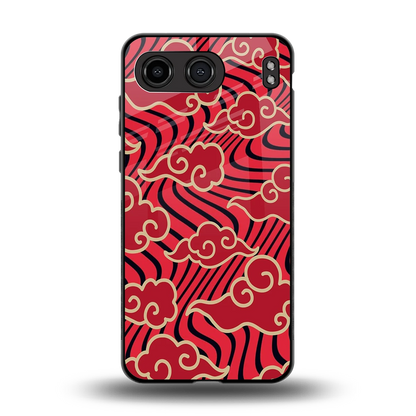 Vermilion Anime back phone cover | glass case for oneplus nord 4