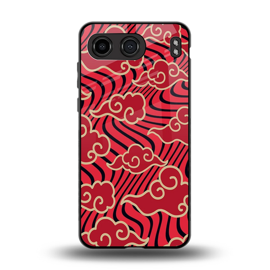 Vermilion Anime back phone cover | glass case for oneplus nord 4