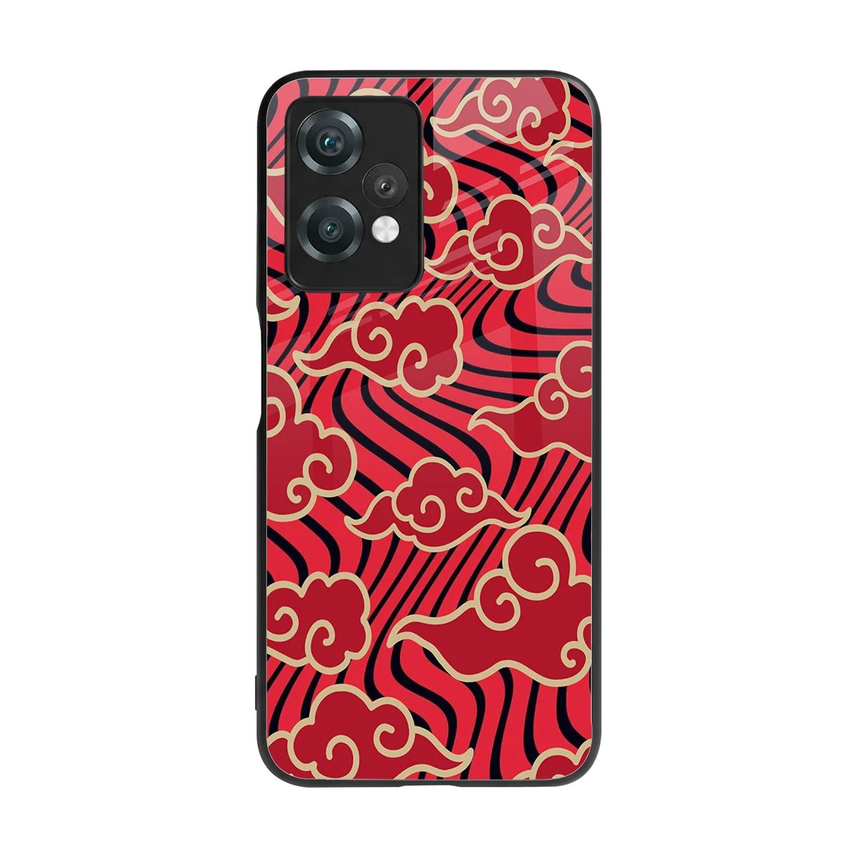 Vermilion Anime back phone cover | glass case for oneplus nord ce 2 lite