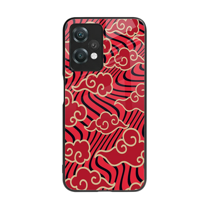 Vermilion Anime back phone cover | glass case for oneplus nord ce 2 lite