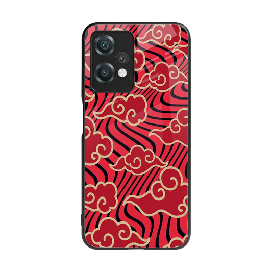 Vermilion Anime back phone cover | glass case for oneplus nord ce 2 lite