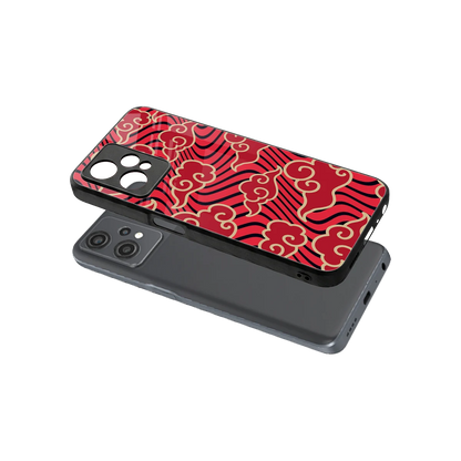 Vermilion Anime sleek oneplus nord ce 2 lite cover with tempered glass back and TPU edges
