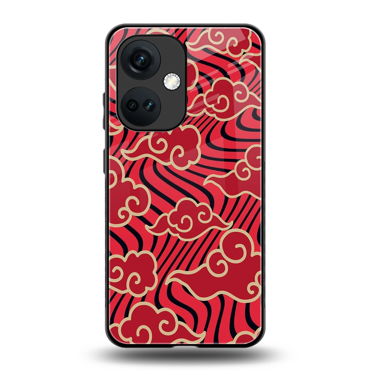 Vermilion Anime back phone cover | glass case for oneplus nord ce 3