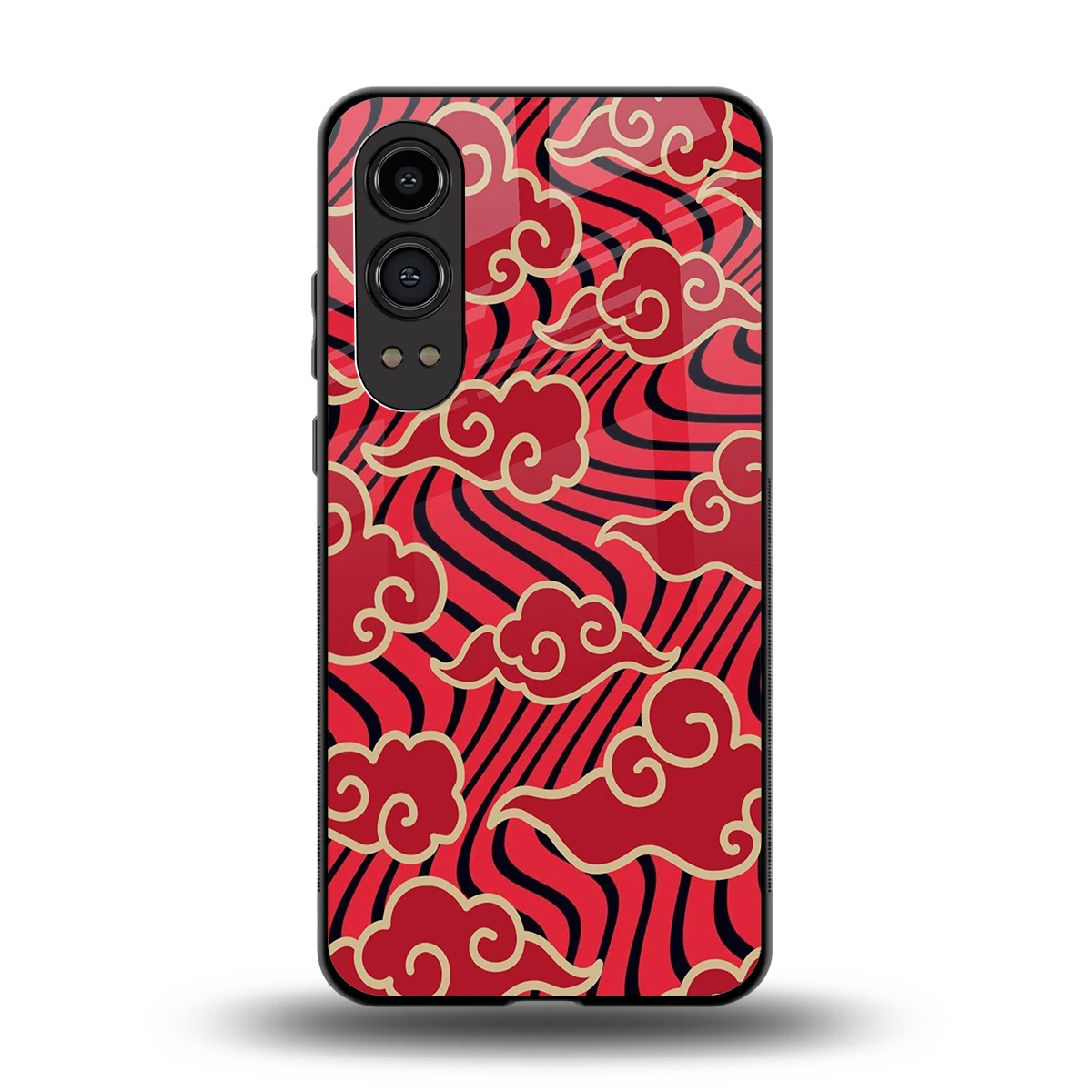 Vermilion Anime back phone cover | glass case for oneplus nord ce 4 lite