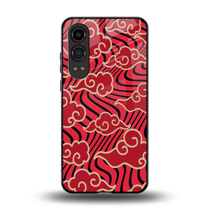 Vermilion Anime back phone cover | glass case for oneplus nord ce 4 lite