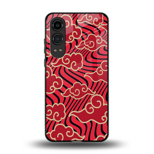 Vermilion Anime back phone cover | glass case for oneplus nord ce 4 lite
